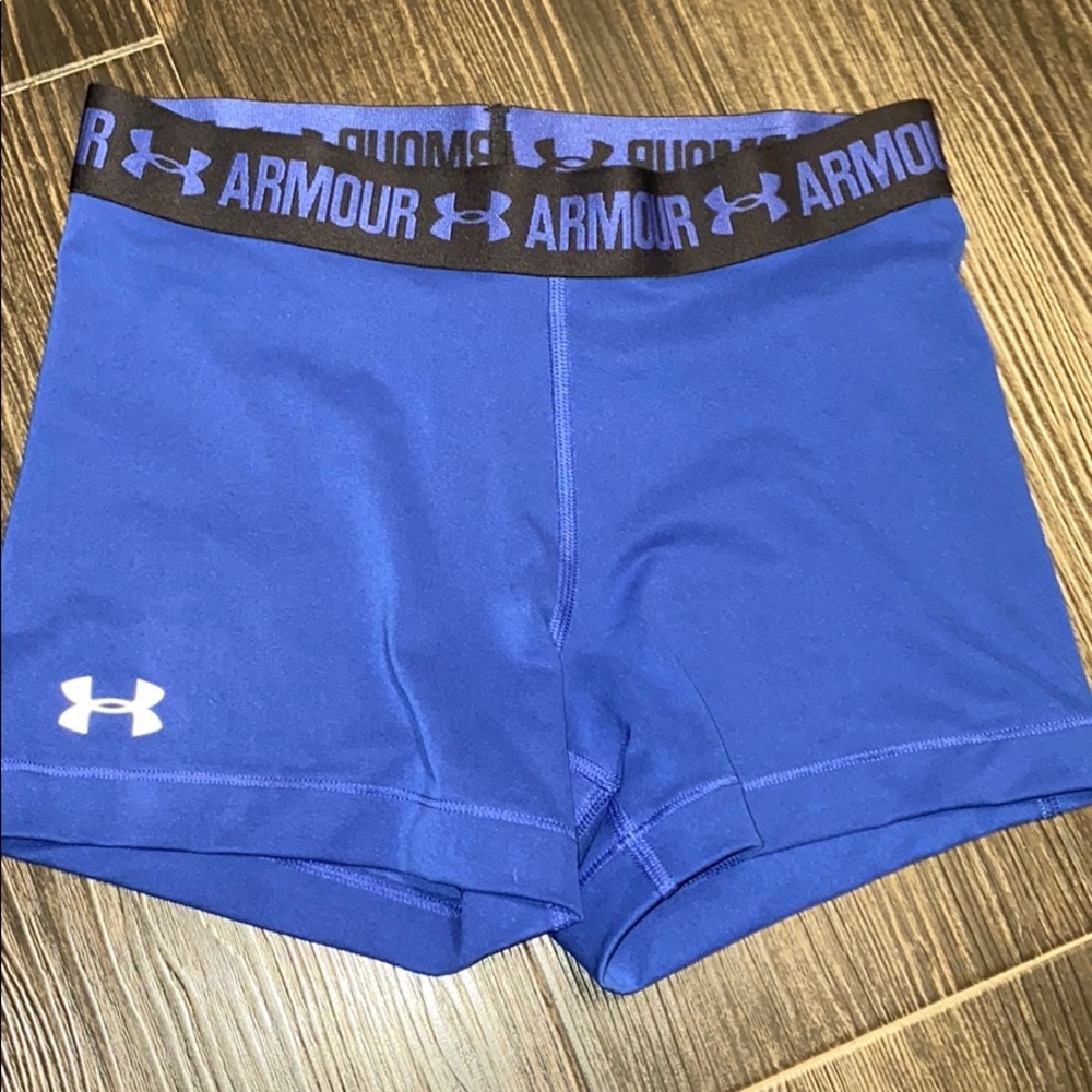 royal blue under armor spandex